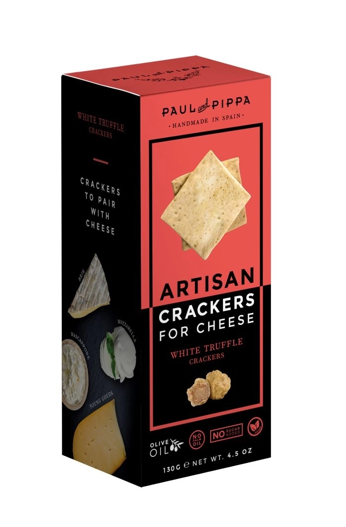 Crackers Cu Trufa Alba Paul And Pippa 130g 0